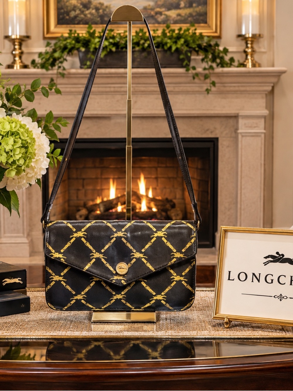 Longchamp / Signature / Envelope Closure /Shoulder Bag
